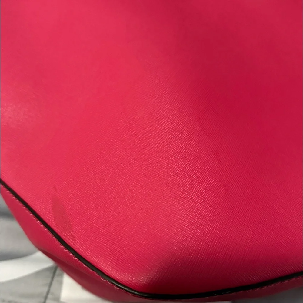 Henri Bendel Pink Saffiano Tote